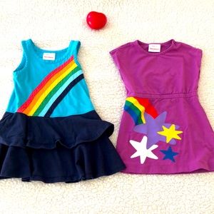 Hanna Andersson size 3 🌈 /shooting star 💫 dress bundle